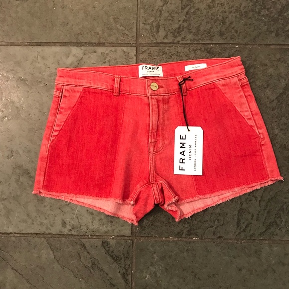 Frame Denim - Le Cutoff - Crimson